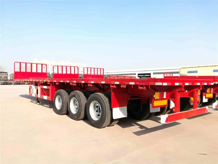 Best Price Hot Salling 3 Axle Flatbed Truck Semi Trailer For Sale