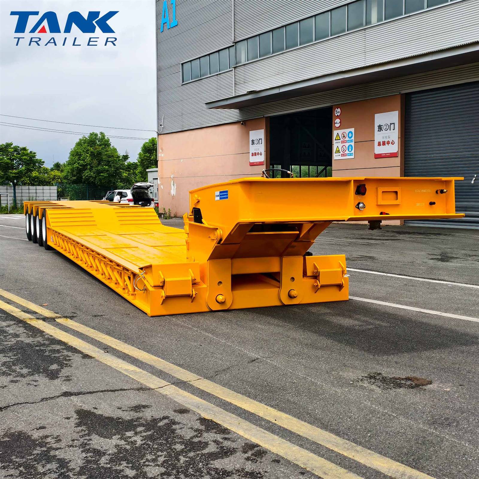 Hydraulic gooseneck lowbed semi trailer Hydraulic gooseneck lowbed semi trailer